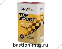 GNV 0W40 Top Sport Synthetic A3/B4, SN/CF 4�.