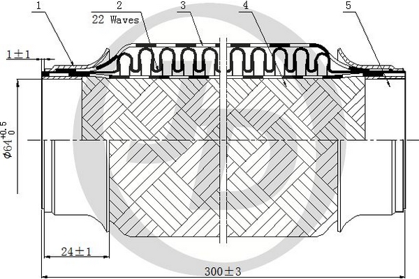 ����� ��������� d64mm-300mm Just Drive, ������� �������